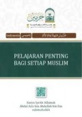 Pelajaran Penting Bagi Setiap Muslim