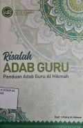 Risalah Adab Guru : Panduan Adab Guru Al Hikmah