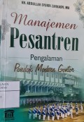 Manajemen Pesantren Pengalaman Pondok Modern Gontor